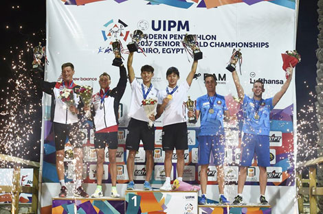 Илья Полозков и Павел Тихонов. Фото Белорусской федерации современного пятиборья