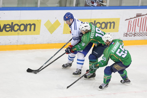 Хоккеисты России и Финляндии сыграли вничью на Рождественском турнире в Минске