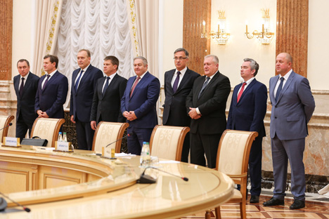 Александр Лукашенко на переговорах в расширенном составе с Президентом Турции Реджепом Тайипом Эрдоганом