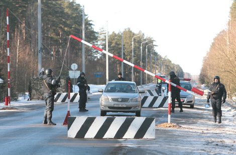 Охрана городского водозабора силами территориальной обороны отрабатывается на учениях в Жодино
