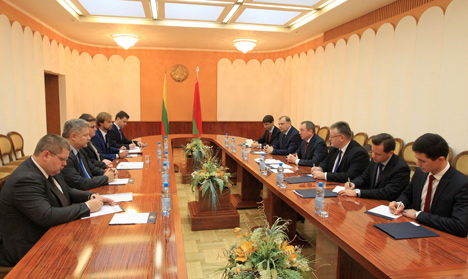 Министр иностранных дел Владимир Макей на встрече с министром иностранных дел Литвы Линасом Линкявичюсом