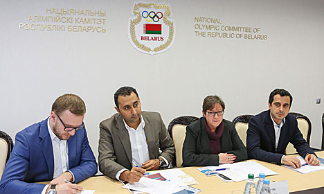 Встреча с представителями Международного союза современного пятиборья прошла в НОК Беларуси