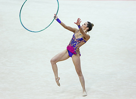 Этап Кубка мира по художественной гимнастике-2016 в Минске. Наталья Гаудио (Бразилия)