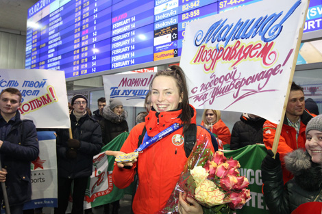 Двукратная чемпионка Универсиады по конькобежному спорту Марина Зуева