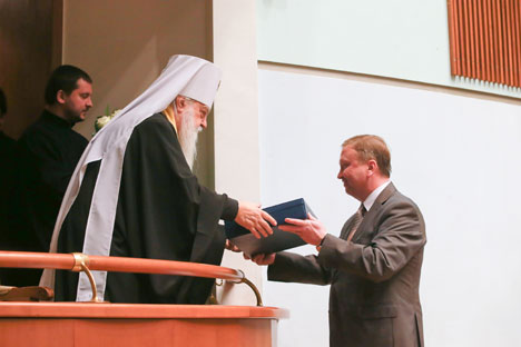 Премьер-министр Беларуси Андрей Кобяков поздравил Митрополита Филарета