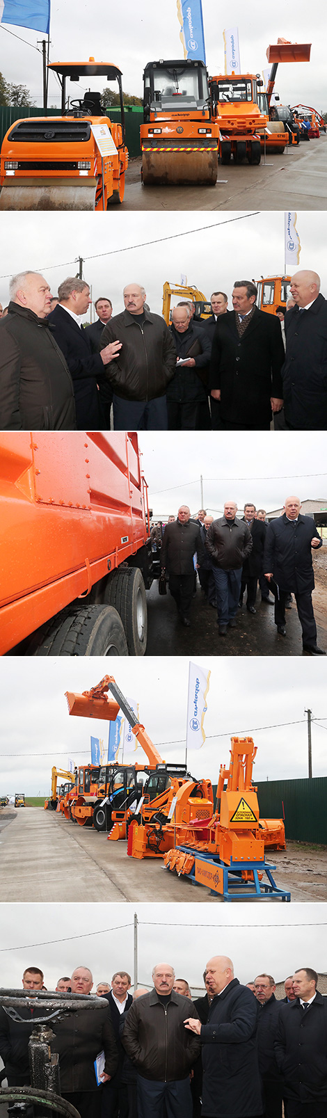 Лукашенко поставил перед промышленниками задачу расширить линейку дорожно-строительных машин