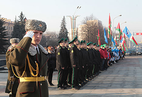 Акция "Эстафета памяти" стартовала 11 марта на площади Победы в Минске