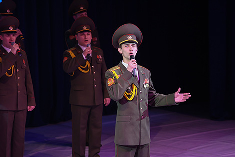 Торжественное собрание, посвященное 90-летию ДОСААФ Беларуси, в Минске