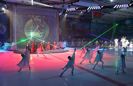 Церемония открытия XI Рождественского международного турнира любителей хоккея на приз Президента Республики Беларусь
