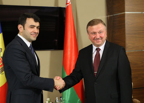 during the meeting of Prime Minister of Belarus Andrei Kobyakov and Prime Minister of Moldova Chiril Gaburici
