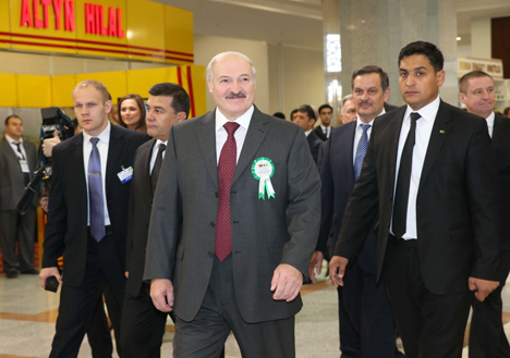 Lukashenko visits Belarus-Turkmenistan expo, Olympic Village in Ashgabat Lukashenko visits Belarus-Turkmenistan expo, Olympic Village in Ashgabat