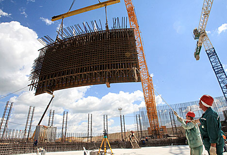 Первый элемент защитной оболочки реактора БелАЭС