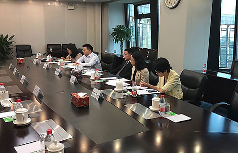 Во время встречи. Фото посольства Республики Беларусь в Китайской Народной Республике