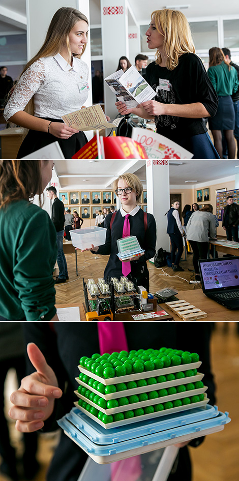 Вера Монина со своим проектом овощехранилища