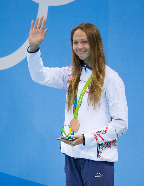 Аляксандра Герасіменя заваявала бронзу АГ у плаванні на 50 м вольным стылем