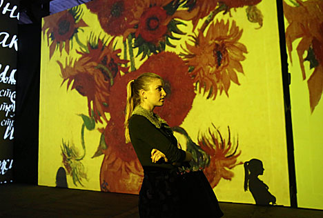 Мультымедыйная выстаўка "Ван Гог. Ажыўшыя палотны" адкрылася ў Мінску