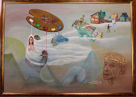 Сваячка Марка Шагала перадала ў дар пасольству Беларусі ў Ізраілі свой жывапісны твор