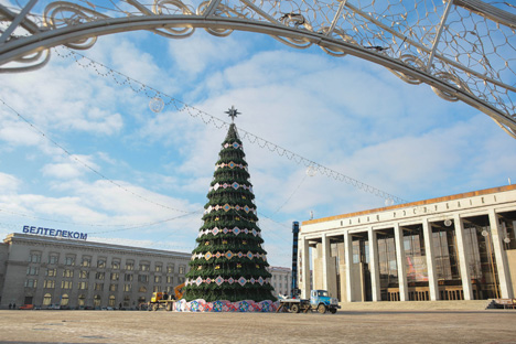 Агні на навагодніх ёлках Мінска ўключаць 15 снежня