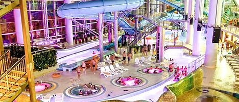 Навагодняя ноч у аквапарку "Лебядзіны"