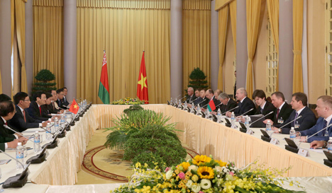 Лукашэнка: Беларусь ганарыцца, што адносіны з В'етнамам выходзяць на новы ўзровень глыбокага ўзаемавыгаднага супрацоўніцтва