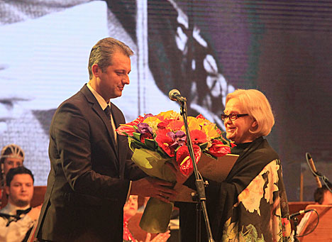 Намеснік кіраўніка Адміністрацыі Прэзідэнта Беларусі Ігар Бузоўскі і Святлана Пенкіна