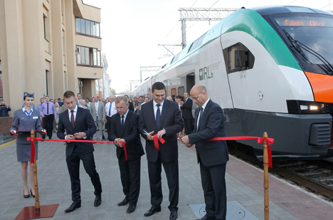 Электрапоезд бізнес-класа InterCity пачаў курсіраваць паміж Гомелем і Мінскам