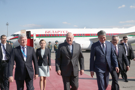 Лукашэнка прыбыў з рабочым візітам у Казахстан