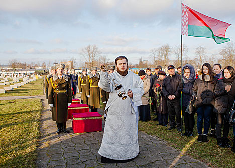 В Бресте перезахоронили останки 15 красноармейцев