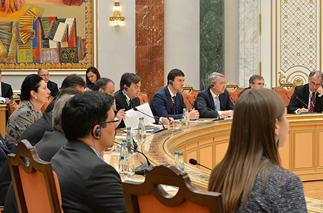 卢卡申科在会见中欧倡议国组织成员国外长时讨论了恐怖主义、移民和乌克兰局势