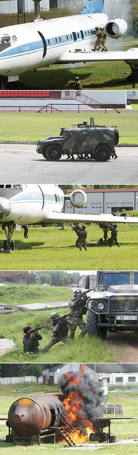 白中两国特战队员举行了联合反恐训练