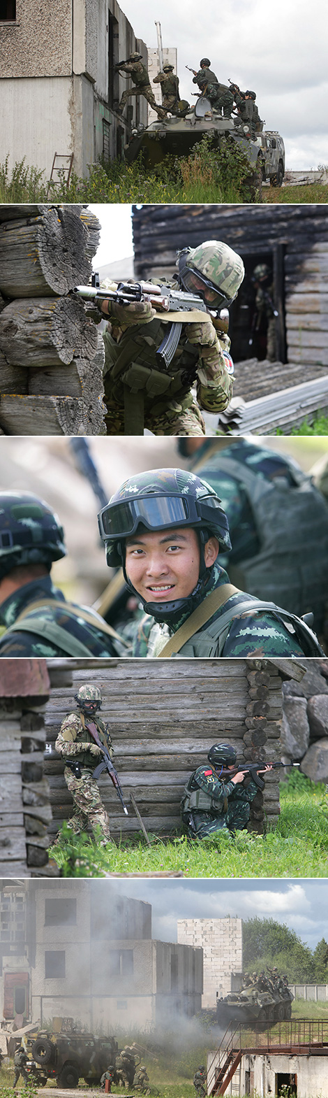 白中两国特战队员举行了联合反恐训练