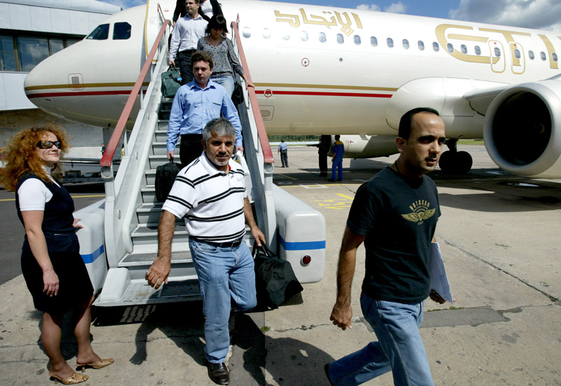 Первый самолет из Объединенных Арабских Эмиратов прибыл в Минск