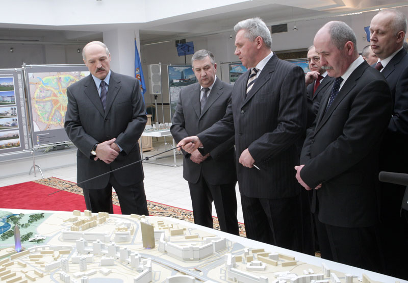 President of Belarus gets familiar with the Minsk City architectural design