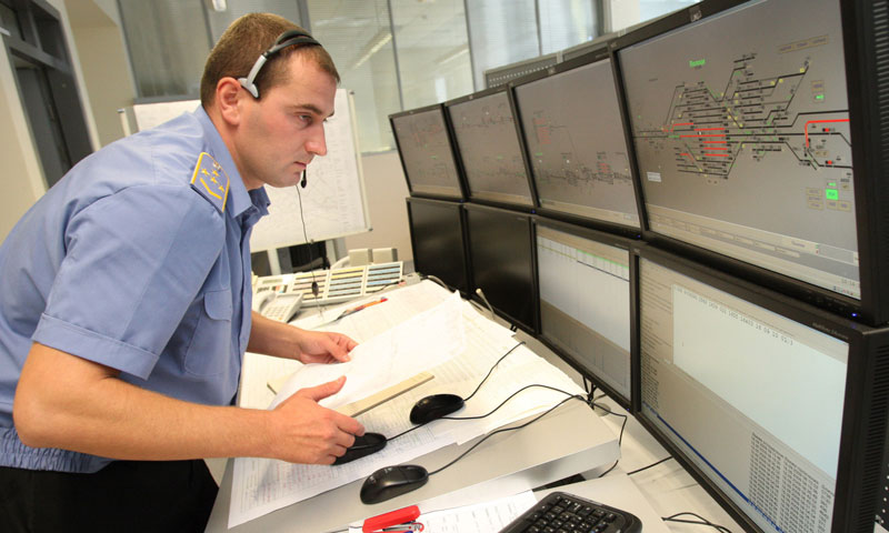 Traffic control center of Belarusian Railways