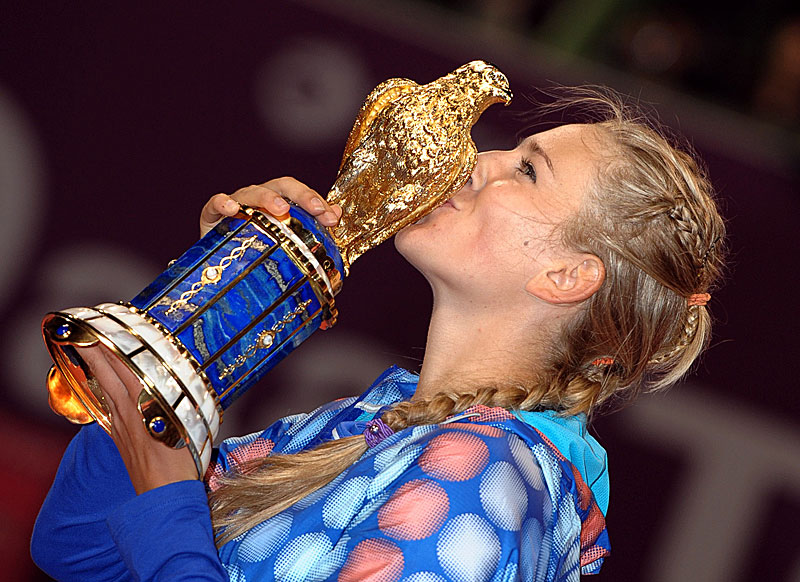 Виктория Азаренко на турнире в Дохе (2012)