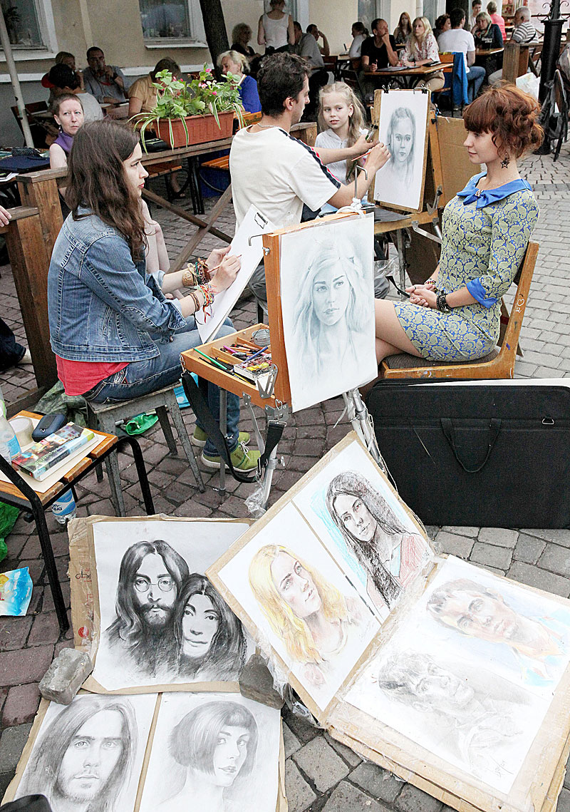 Художники на улицах фестивального Витебска
