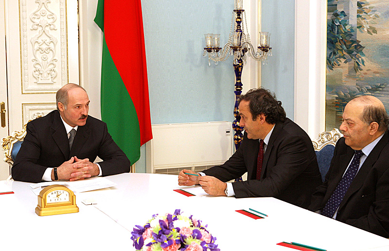 Встреча Президента Беларуси с Мишелем Платини