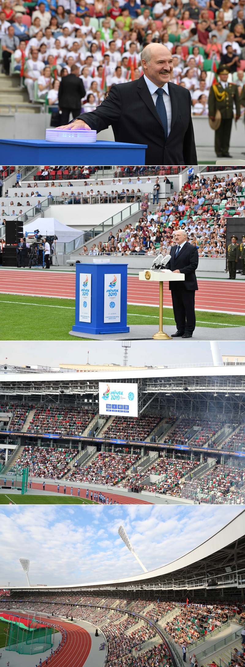 Belarus president starts countdown to 2nd European Games
