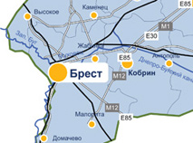 Карта Брестской области