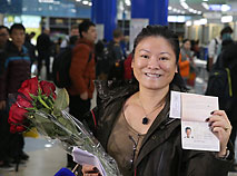 Туристка Ли Йен из Китая прилетела в Беларусь без визы