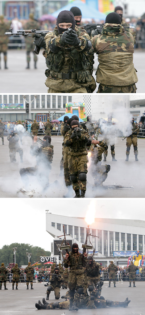 Паказальныя выступленні дэсантнікаў