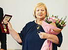 A ceremony to honor coach Irina Leparskaya in the Belarus NOC headquarters