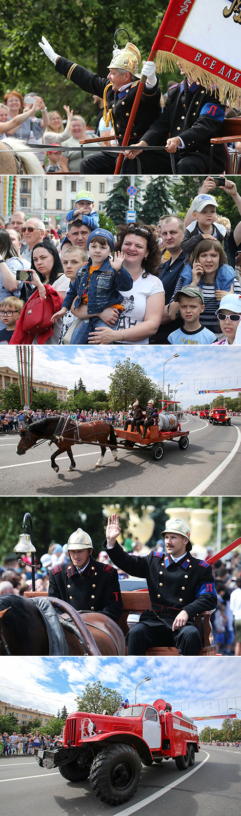 Fire and Rescue Service's parade in Minsk
