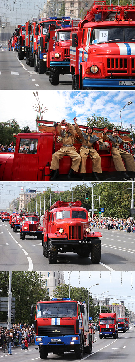 Fire and Rescue Service's parade in Minsk