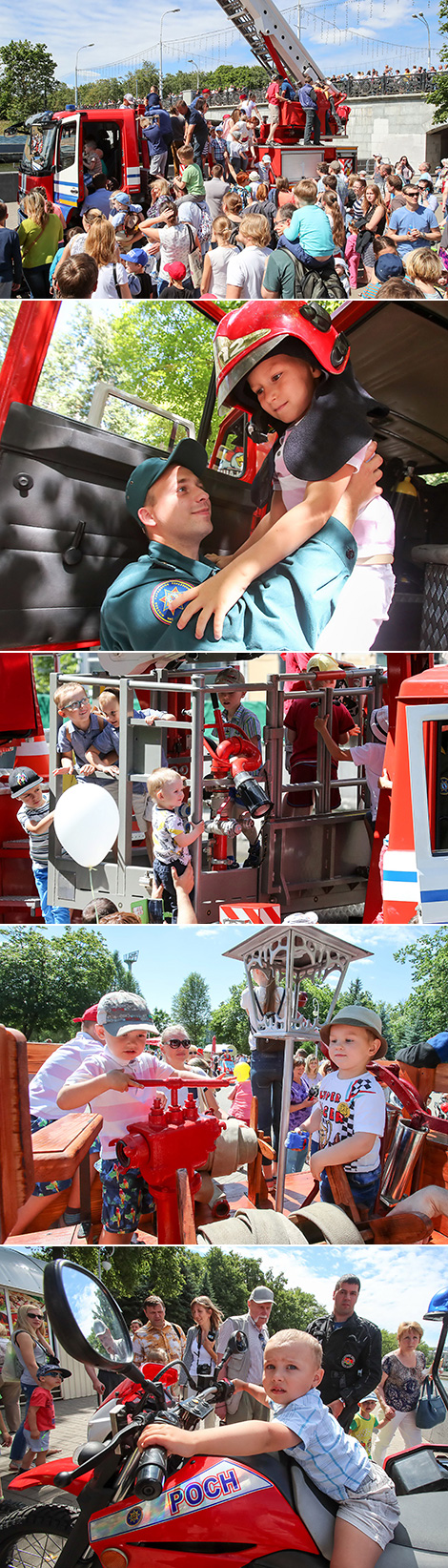 Firefighters’ Day celebrations in Gorky Park in Minsk
