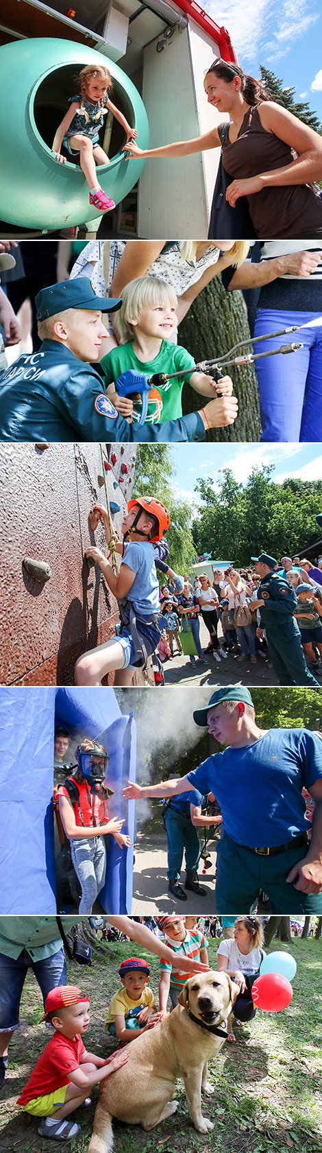 Firefighters’ Day celebrations in Gorky Park in Minsk