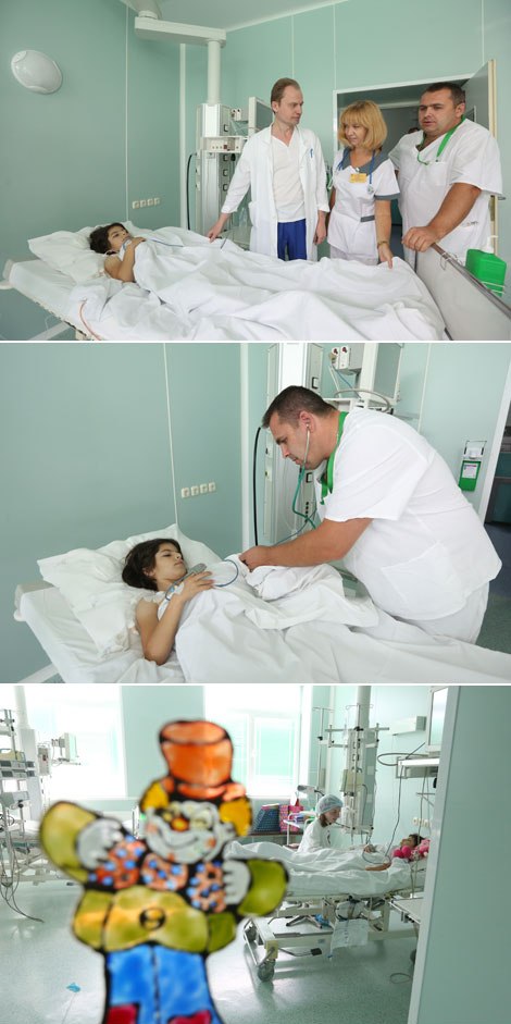 白俄罗斯的医生去除了叙利亚10岁小女孩的肿瘤