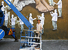 Vulica Brasil 2017: Brazilian artists painting murals in Oktyabrskaya Street