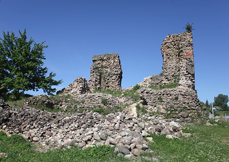 The ruins of Krevo Castle