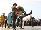 Ceremony to lay flowers to Minsk Hero City stele